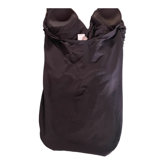 Tommy Bahama womens one piece swimsuit plunge V-neck belt buckle size 8  black - Picture 12 of 15